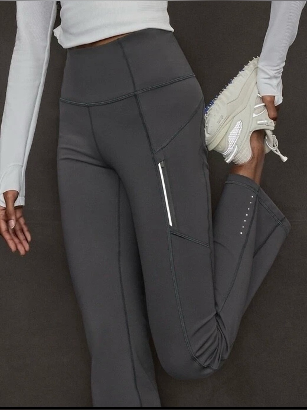 Athleta Rainier High Rise Wide Leg Bootcut Pant Legging Size XS Black - Picture 15 of 15